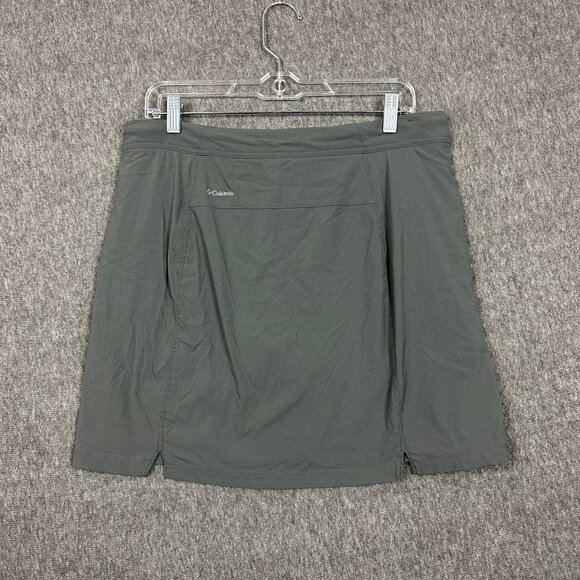 Columbia Womens Size 10 Omni-Shield Lined Tennis Skort Gray Zip Pocket - Picture 8 of 11